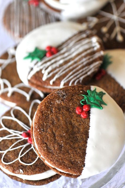 Cookies bánh gừng phủ chocolate trắng