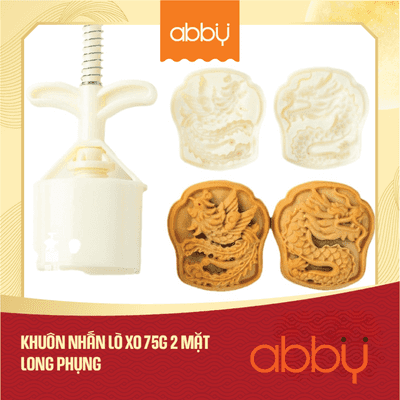 Khuôn nhấn lò xo 75g 2 mặt hình Long phụng