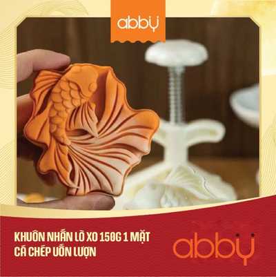 Khuôn nhấn lò xo 150g 1 mặt cá chép uốn lượn