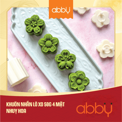 Khuôn nhấn lò xo 50g 4 mặt nhuỵ hoa