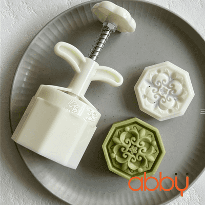 Khuôn nhấn lò xo 150g 1 mặt hoa văn bát giác