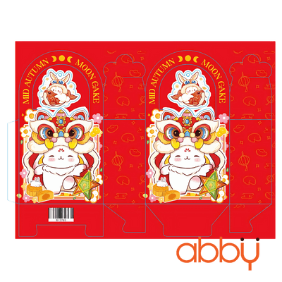 Hộp con bánh trung thu 125g Lân thỏ