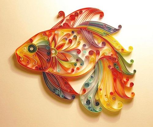 Một mẫu tranh Quilling phổ biến