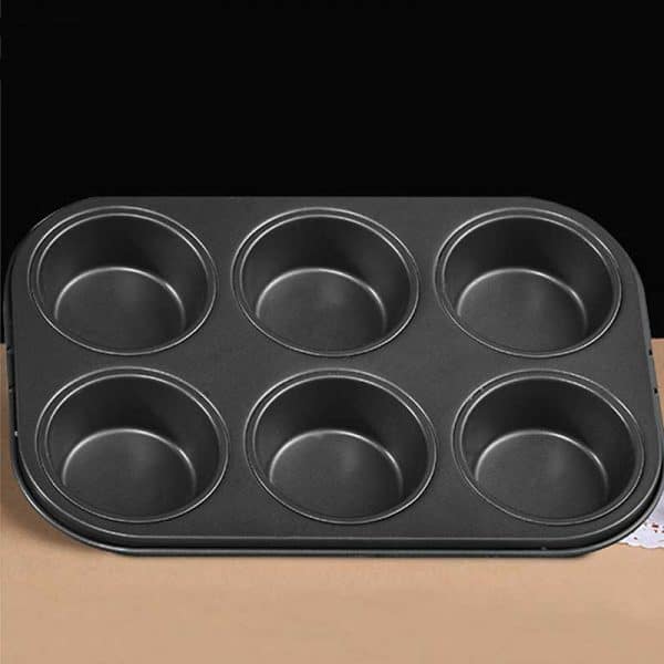 Khay nướng cupcake chống dính 6 ô to