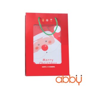 Bộ túi và hộp đựng chữ nhật Merry Christmas 23x16x5cm