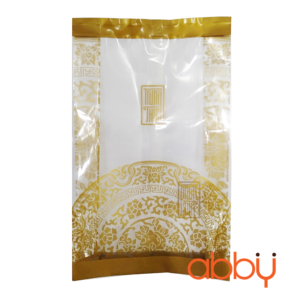Túi đựng bánh trung thu 100g họa tiết nhũ vàng (10 túi)