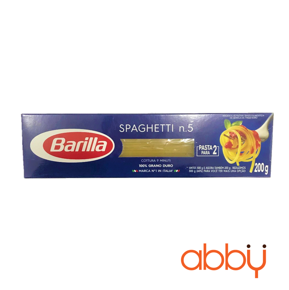Mì Spaghetti Barilla số 5 200g - Abby - Đồ làm bánh, nấu ăn và pha chế