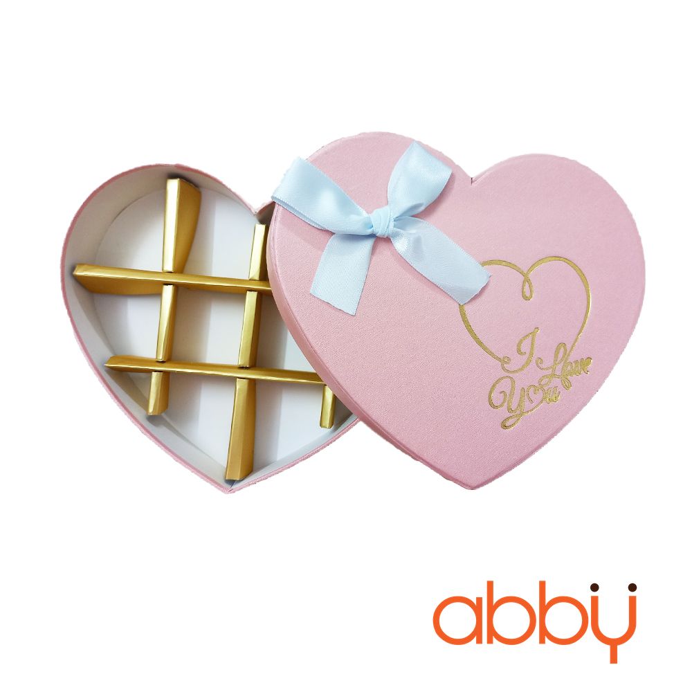 Hộp socola hình trái tim 10 viên màu hồng - Abby - Đồ làm bánh ...