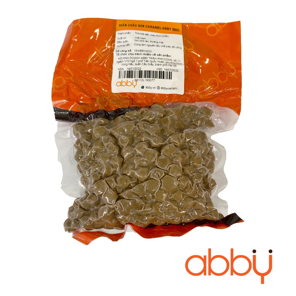 Trân châu đen caramel Abby 200g - Abby - Đồ làm bánh, nấu ăn và pha chế