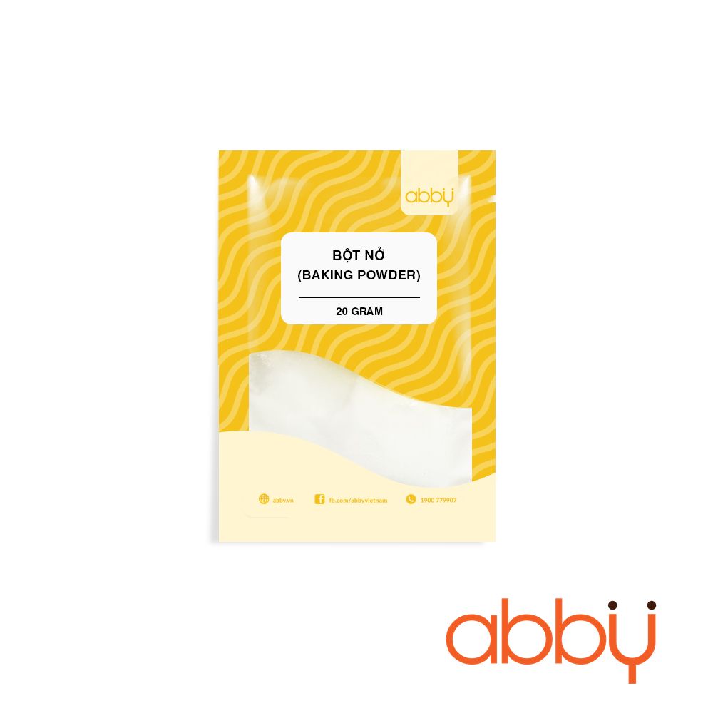 Bột nở (Baking Powder) 20g - Abby - Đồ làm bánh, nấu ăn và pha chế