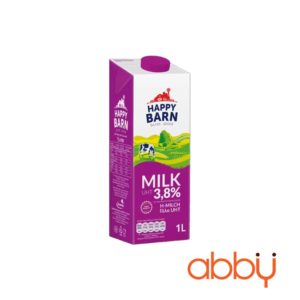 Sữa tươi tiệt trùng 3.8% béo Happy Barn 1L