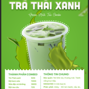 Combo Trà Thái xanh (6-8 cốc)