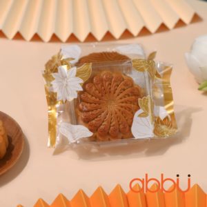 Túi đựng bánh trung thu 125-150g sen vàng (10 túi)