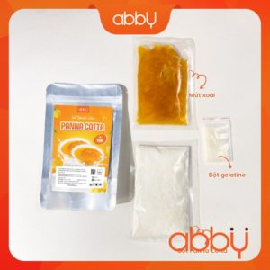 Set nguyên liệu làm Panna Cotta vị xoài 8 ly