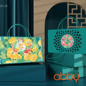 Hộp giấy 2 bánh trung thu 125-250g Ngọc Liên