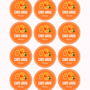 Tem nhân Cam vàng (17 tem)