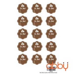 Tem nhân cà phê có NSX/HSD (15 tem)