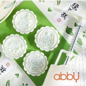 Khuôn nhấn lò xo 50g 4 mặt hoạt hình Kitty, Melody 2023