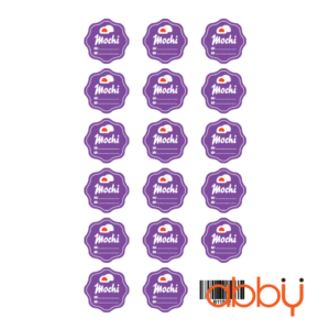 Tem nhân mochi có NSX/HSD (17 tem)