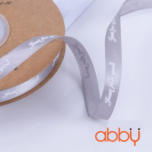 Ruy băng JFY màu ghi (1m)