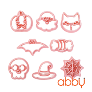 Set 8 khuôn làm bánh quy họa tiết Halloween