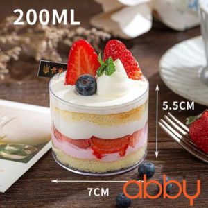 Cốc nhựa PS tròn cứng LC2016 5.5x7cm (5 chiếc)