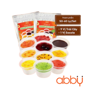 Set nguyên liệu làm Panna Cotta 10 vị 50 ly