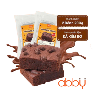 Set nguyên liệu làm bánh brownie chocolate (kèm bơ)