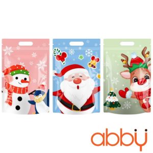 Túi zip Giáng sinh mix mẫu 15.5x23cm (5 chiếc)