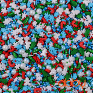 Kẹo trang trí giáng sinh bông tuyết, cây thông, cây gậy 20g