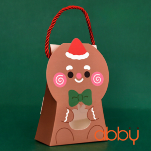 Hộp giấy đựng bánh quy người gừng 10.3x5x18cm