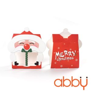 Hộp giấy đựng bánh quy ông già noel 7.5x14cm