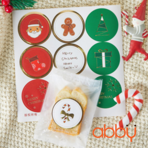 Hình dán Giáng sinh 3 màu 6 hình/tờ