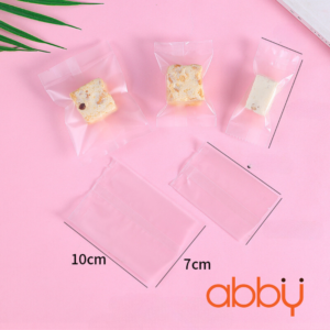 Túi đựng bánh quy trơn trong mờ 7x10cm (100 chiếc)