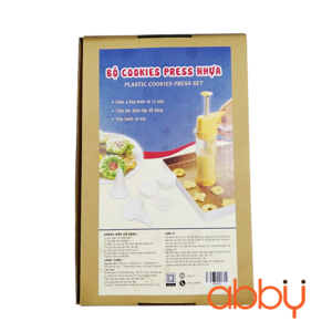 Bộ cookies press nhựa 13 mặt và 6 đui