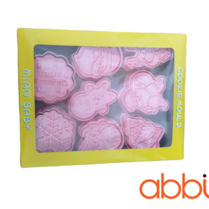 Bộ 8 khuôn nhấn làm bánh quy họa tiết Giáng Sinh