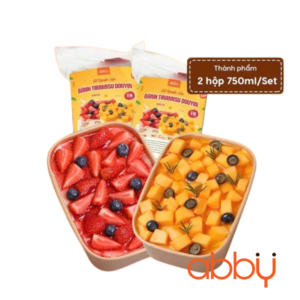 Set nguyên liệu làm tiramisu Douyin 2 vị hoa quả