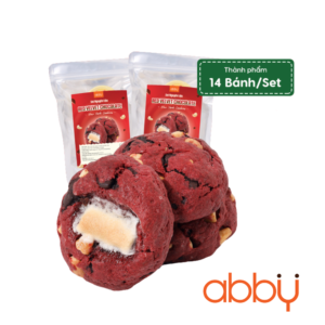 Set nguyên liệu làm bánh Red velvet New York cookies
