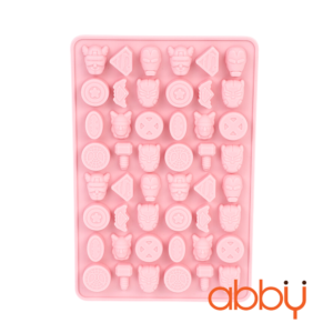 Khuôn silicon chip chip 48 viên hình siêu nhân