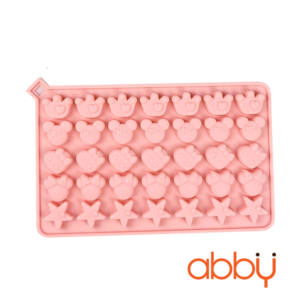 Khuôn silicon chip chip 35 viên sao dâu