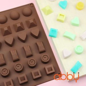 Khuôn silicon 30 viên nhiều hình