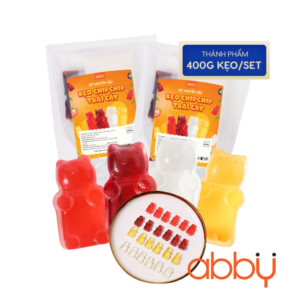 Set nguyên liệu làm kẹo dẻo chip chip trái cây (set kèm khuôn)
