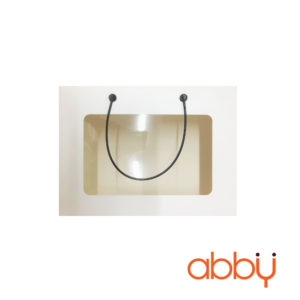 Hộp giấy có quai trắng trơn 28x9.2x21cm