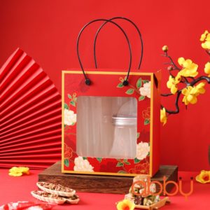 Hộp giấy có quai Lộc Xuân 18.8x9.2x21cm