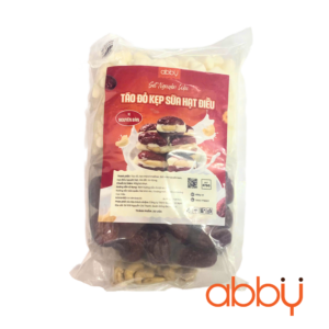 Set nguyên liệu làm táo đỏ kẹp sữa hạt điều vị nguyên bản