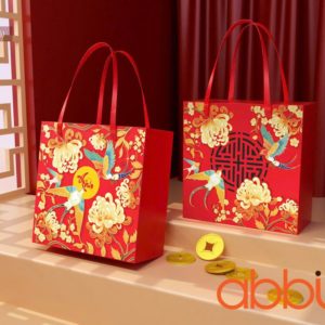 Hộp đựng kẹo mứt Én Xuân nhỏ 16x16x7cm