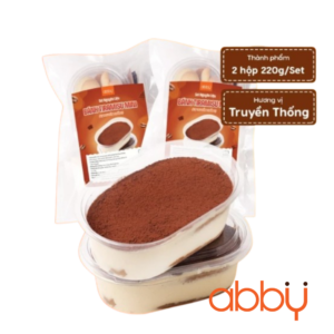 Set nguyên liệu làm bánh tiramisu mini truyền thống