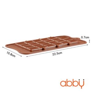 Khuôn silicon 24 viên thanh socola