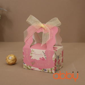 Hộp socola hình chữ nhật 6 viên romantic