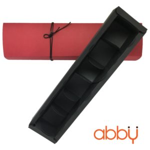 Hộp socola hình chữ nhật 6 viên màu đỏ